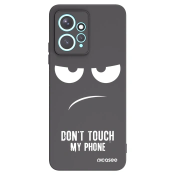 Picasee husă neagră din silicon pentru Xiaomi Redmi Note 12 4G - Don't Touch My Phone