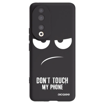 Picasee husă neagră din silicon pentru Honor 90 5G - Don't Touch My Phone