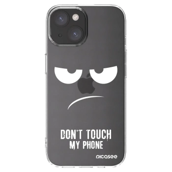 Picasee husă transparentă din silicon pentru Apple iPhone 15 - Don't Touch My Phone