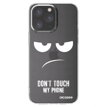 Picasee husă transparentă din silicon pentru Apple iPhone 15 Pro Max - Don't Touch My Phone