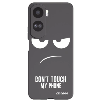 Picasee husă neagră din silicon pentru Honor 90 Lite 5G - Don't Touch My Phone