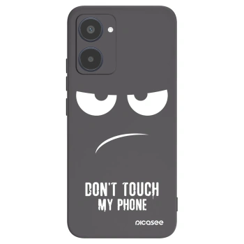 Picasee husă neagră din silicon pentru Realme 10 4G - Don't Touch My Phone