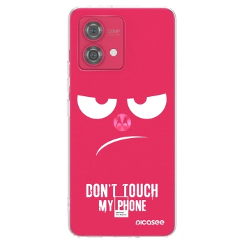 Picasee husă transparentă din silicon pentru Motorola Moto G84 5G - Don't Touch My Phone
