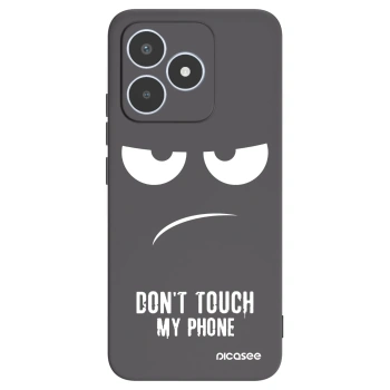 Picasee husă neagră din silicon pentru Realme C53 - Don't Touch My Phone