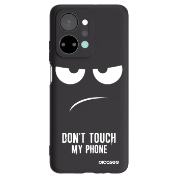 Picasee husă neagră din silicon pentru Honor X7a - Don't Touch My Phone