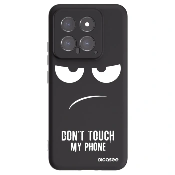 Picasee husă neagră din silicon pentru Xiaomi 14 - Don't Touch My Phone