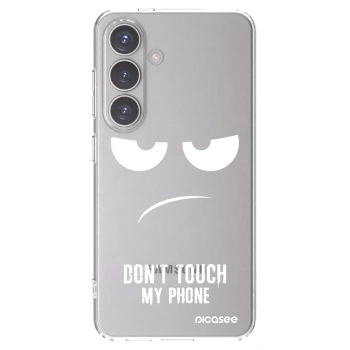 Picasee husă transparentă din silicon pentru Samsung Galaxy S24 S921B 5G - Don't Touch My Phone