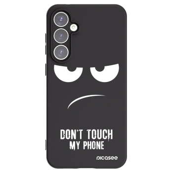 Picasee husă neagră din silicon pentru Samsung Galaxy S23 FE S711B - Don't Touch My Phone
