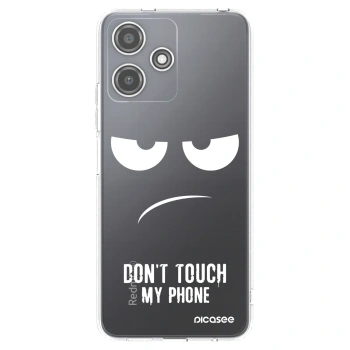 Picasee husă transparentă din silicon pentru Xiaomi Redmi 12 5G - Don't Touch My Phone