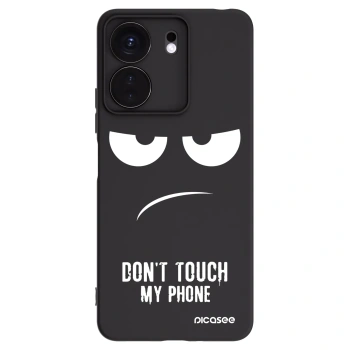 Picasee husă neagră din silicon pentru Xiaomi Redmi 13C 4G - Don't Touch My Phone