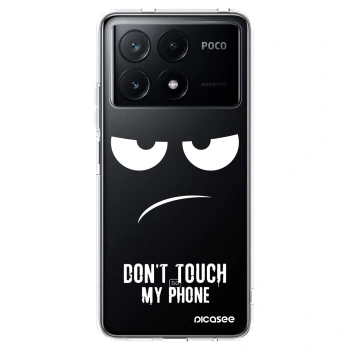 Picasee husă transparentă din silicon pentru Xiaomi Poco X6 Pro - Don't Touch My Phone