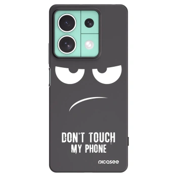 Picasee husă neagră din silicon pentru Xiaomi Redmi Note 13 5G - Don't Touch My Phone
