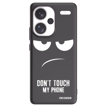 Picasee husă neagră din silicon pentru Xiaomi Redmi Note 13 Pro+ 5G - Don't Touch My Phone