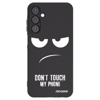 Picasee husă neagră din silicon pentru Samsung Galaxy A25 A256B 5G - Don't Touch My Phone