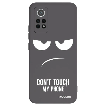 Picasee husă neagră din silicon pentru Xiaomi Redmi Note 12 Pro 4G - Don't Touch My Phone