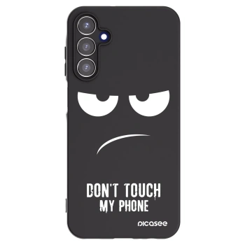 Picasee husă neagră din silicon pentru Samsung Galaxy A15 A155F 4G - Don't Touch My Phone
