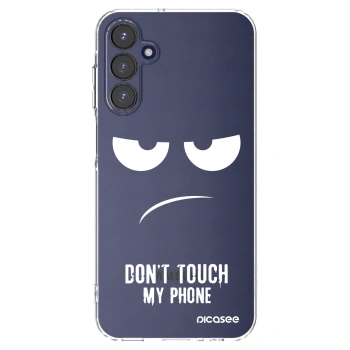 Picasee husă transparentă din silicon pentru Samsung Galaxy A15 A155F 4G - Don't Touch My Phone