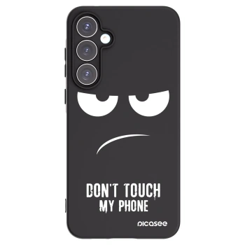 Picasee husă neagră din silicon pentru Samsung Galaxy A55 5G A556B - Don't Touch My Phone