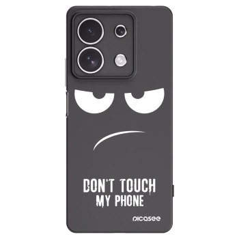 Picasee husă neagră din silicon pentru Xiaomi Redmi Note 13 4G - Don't Touch My Phone