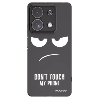 Picasee husă neagră din silicon pentru Xiaomi Redmi Note 13 Pro 4G - Don't Touch My Phone