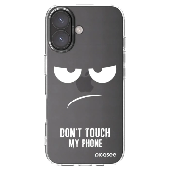 Picasee husă transparentă din silicon pentru Apple iPhone 16 - Don't Touch My Phone