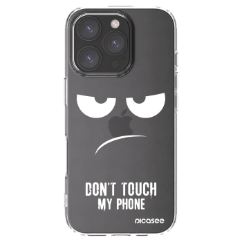 Picasee husă transparentă din silicon pentru Apple iPhone 16 Pro - Don't Touch My Phone