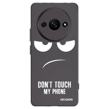 Picasee husă neagră din silicon pentru Xiaomi Redmi A3 - Don't Touch My Phone