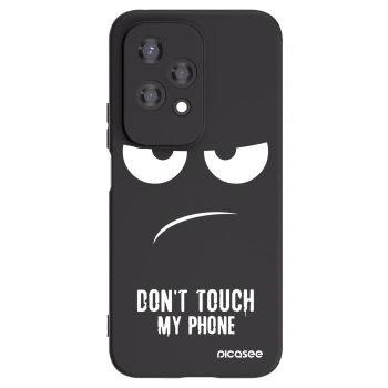 Picasee husă neagră din silicon pentru Honor 200 Lite - Don't Touch My Phone