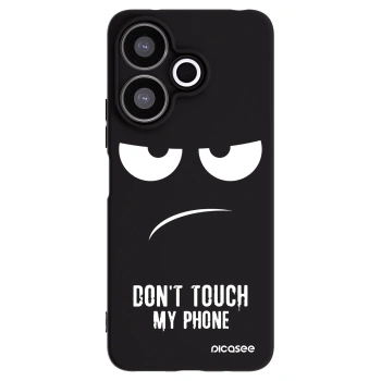 Picasee husă neagră din silicon pentru Xiaomi Redmi 13 4G - Don't Touch My Phone