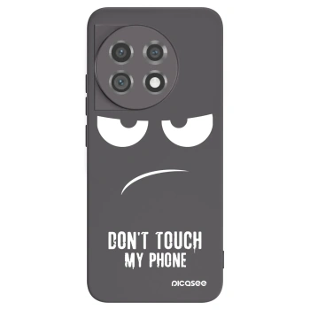 Picasee husă neagră din silicon pentru OnePlus 11 5G - Don't Touch My Phone