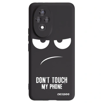 Picasee husă neagră din silicon pentru Honor 200 Pro 5G - Don't Touch My Phone
