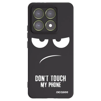Picasee husă neagră din silicon pentru Xiaomi 14T - Don't Touch My Phone