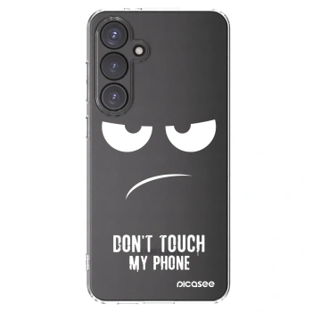 Picasee husă transparentă din silicon pentru Samsung Galaxy S24 FE S721B - Don't Touch My Phone