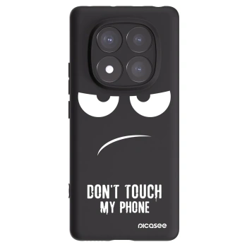 Picasee husă neagră din silicon pentru Xiaomi Redmi Note 14 Pro 5G - Don't Touch My Phone