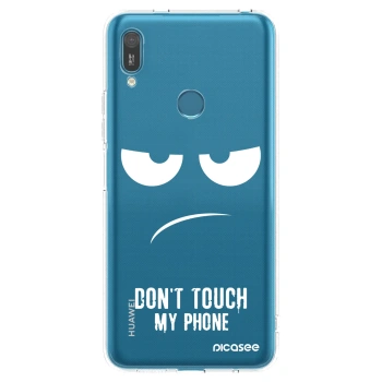 Picasee husă transparentă din silicon pentru Huawei Y7 2019 - Don't Touch My Phone