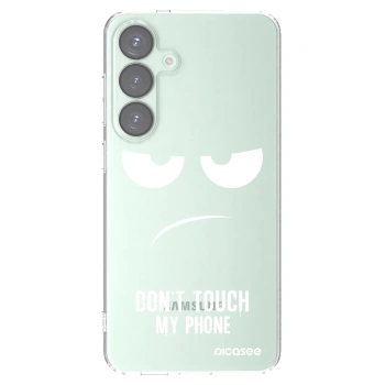 Picasee husă transparentă din silicon pentru Samsung Galaxy S25+ 5G - Don't Touch My Phone