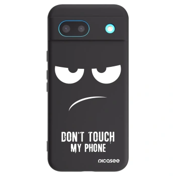 Picasee husă neagră din silicon pentru Google Pixel 8 - Don't Touch My Phone