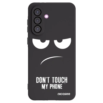 Picasee husă neagră din silicon pentru Samsung Galaxy A56 5G A566B - Don't Touch My Phone