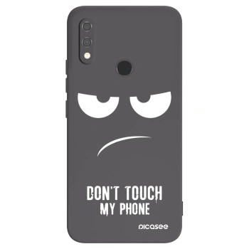 Picasee husă neagră din silicon pentru Xiaomi Redmi Note 7 - Don't Touch My Phone