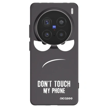 Picasee husă neagră din silicon pentru Vivo X200 Pro - Don't Touch My Phone