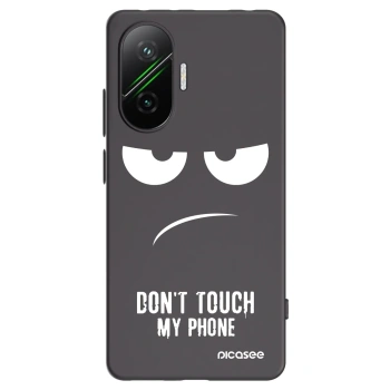 Picasee husă neagră din silicon pentru Xiaomi Poco F7 Pro 5G - Don't Touch My Phone