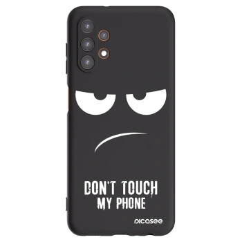 Picasee husă neagră din silicon pentru Samsung Galaxy A13 5G - Don't Touch My Phone