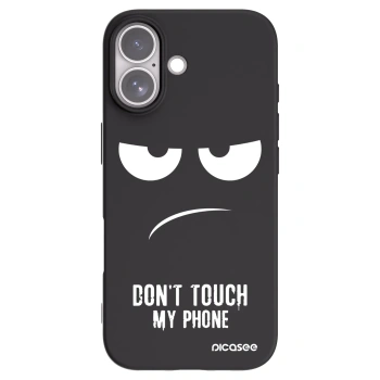 Picasee husă neagră din silicon pentru Apple iPhone 17 - Don't Touch My Phone