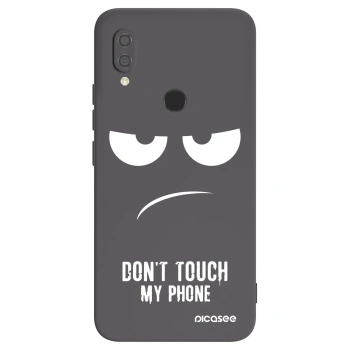 Picasee husă neagră din silicon pentru Xiaomi Redmi 7 - Don't Touch My Phone