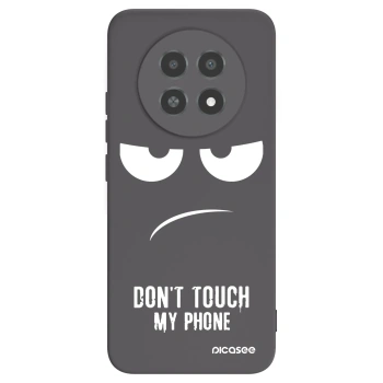 Picasee husă neagră din silicon pentru Realme 12X - Don't Touch My Phone