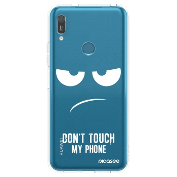 Picasee husă transparentă din silicon pentru Huawei Y6 2019 - Don't Touch My Phone