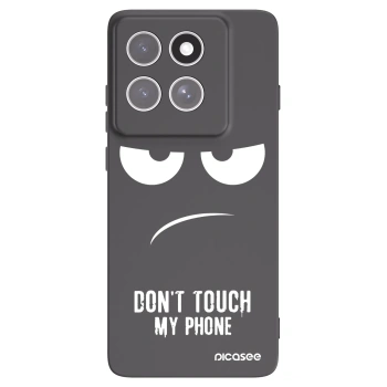 Picasee husă neagră din silicon pentru Motorola Edge 60 Pro - Don't Touch My Phone