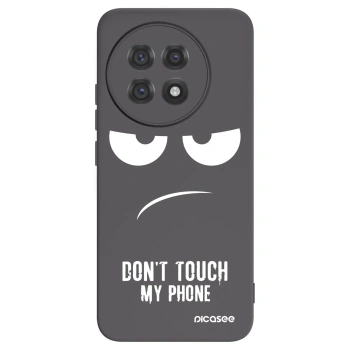 Picasee husă neagră din silicon pentru OnePlus 13R 5G - Don't Touch My Phone