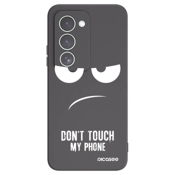 Picasee husă neagră din silicon pentru Xiaomi Redmi 15 5G - Don't Touch My Phone