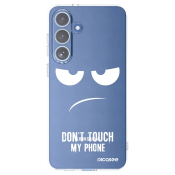 Picasee husă transparentă din silicon pentru Samsung Galaxy S25 FE 5G - Don't Touch My Phone